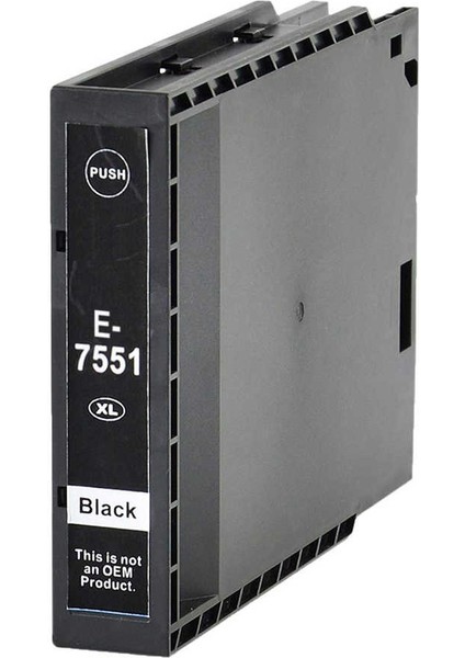 T7551-C13T755140 Siyah Muadil Kartuş Yüksek Kapasiteli fiyatları