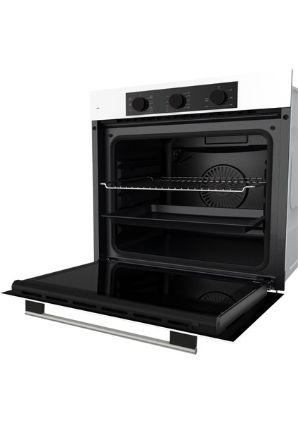 Flowart Turbolu Beyaz Cam Ankastre Set ( 65 cm Woklu Ocak ) QBL62CB - SC406 - D087 indirimleri