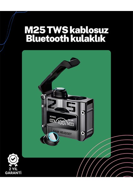 Techmrt Kablosuz Kulak Içi Kulaklık | Gecikmesiz Oyun Modu | Ios ve Android Uyumlu