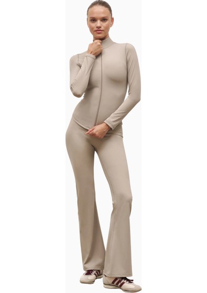 Base Sculpting Flared Leggings Şekillendirici Yüksek Bel Bol Paça Kadın Tayt