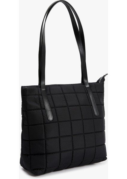 Dikiş Detaylı Saplı Şişme Tote Çanta fiyatları