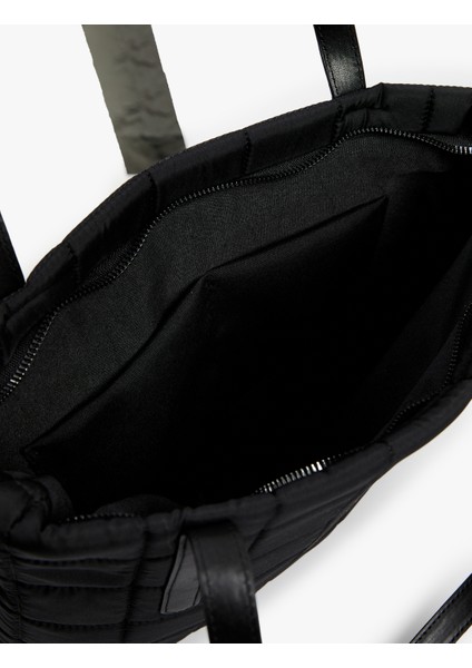 Dikiş Detaylı Saplı Şişme Tote Çanta modelleri