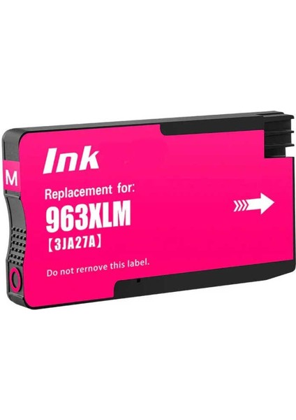 963XL-3JA27AE Kırmızı Muadil Kartuş Yüksek Kapasiteli fiyatları