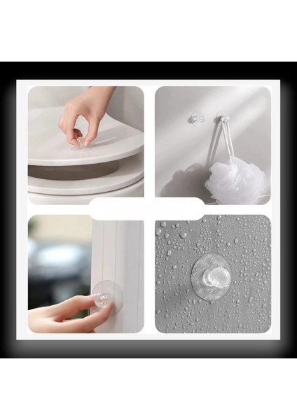 2'li Kristal Görünümlü Güçlü Yapışkanlı Kulp Askı – Delmeden Montajlı Pratik Tutma Kolu | Dolap, Çekmece ve Kapaklar Için modelleri