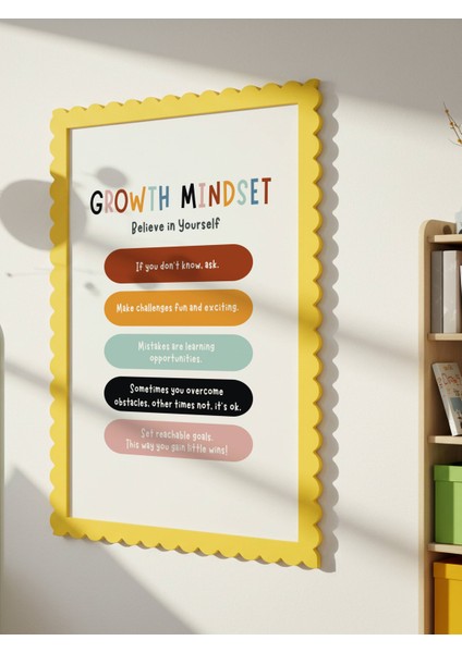 Growth Mindset Dijital Baskı Poster (Çerçevesiz)