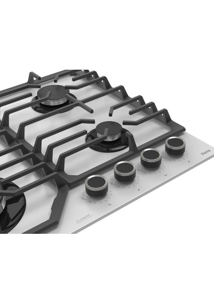 Flowart Turbolu Asimetrik Silenart Beyaz Cam Ankastre Set QBL62CB - NT026WFA - D064SA