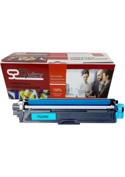 Brother Tn 240 Muadil Toner Mavi HL3040 HL3045 HL3070 HL3075 DCP9010 MFC9010 MFC9125 MFC9320