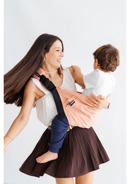 Child Carrier-10 Ay-4 Yaş(Max 18 Kg)Somon Çocuk Taşıyıcı|ana Kucağı-Sling-Yan Sling