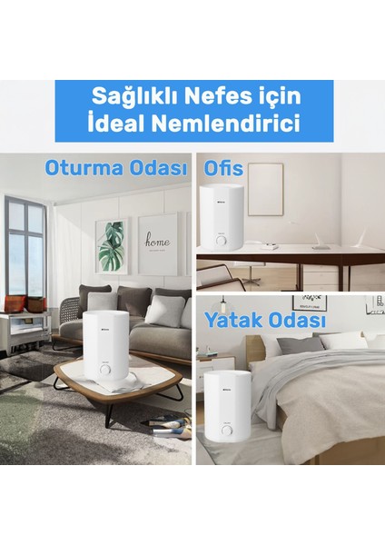 IHOME11 2500ML Ayarlanabilir Aromaterapi Difüzör Ultrasonik Hava Nemlendirici Buhar Makinesi modelleri