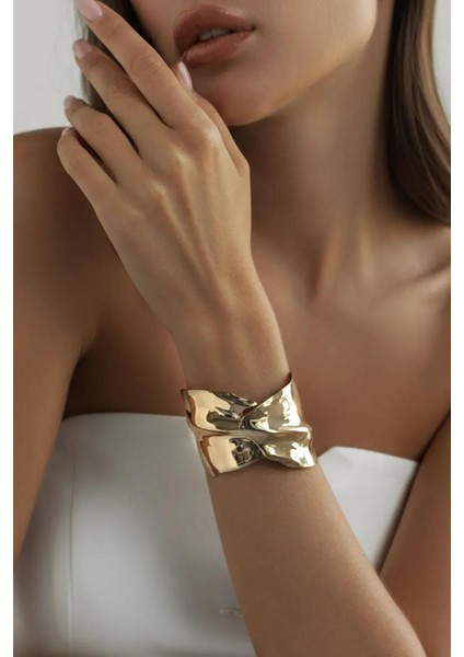 Yaprak Temalı Metal Kalın Cuff Bileklik fiyatları