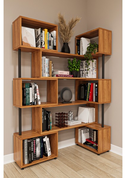 Asratrend Dk-02 Dekoratif Modern Kitaplık – Duvar/köşe Modüler Şık Tasarım, Salon & Ofis Kitaplığı fiyatları