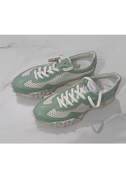 Yeni Impact Plus Snekers Modeli , Kadın Spor Ayakkabı ,valmenti Barracuda Kadın Tekstil Deri Krem/su Yeşil Sneakers & Spor Ayakkabı modelleri