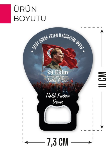 29 Ekim Atatürk Temalı Balon Magnet | Cumhuriyet Bayramı Hediyelik ve Süsleme fırsatları