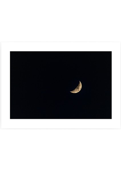 Lunar Whisper Kare Çerçeveli Kanvas Tablo – Minimal Ay Figürlü Siyah Arka Planlı Modern Poster (30x30 cm) modelleri