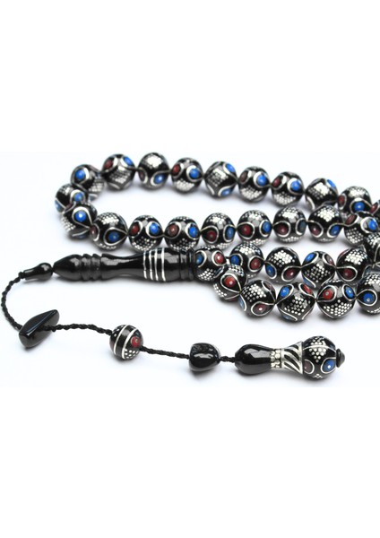 Oltu Taşı Damla Karpuz Baklava Işlemeli Tespih indirimleri