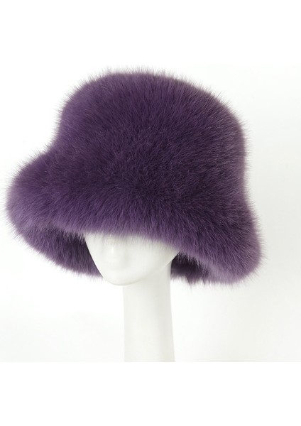 Sonbahar ve Kış Kadın Kısa Peluş Şapka (Yurt Dışından)