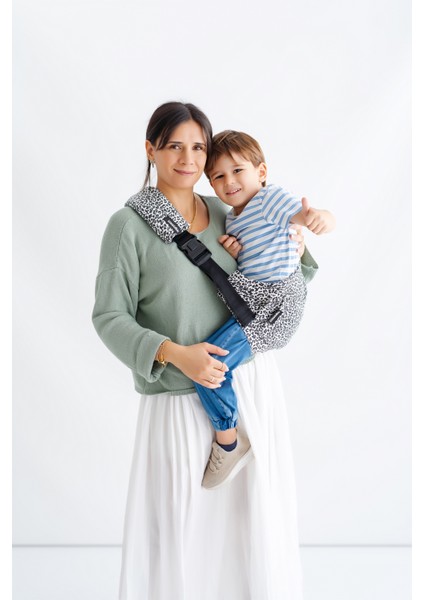 Child Carrier-10 Ay-4 Yaş(max 18 kg)Siyah Leopar Çocuk Taşıyıcı|Ana Kucağı-Sling-Yan Sling fırsatları