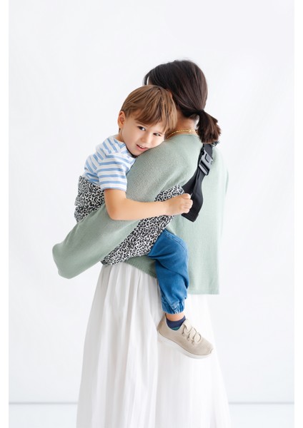 Child Carrier-10 Ay-4 Yaş(max 18 kg)Siyah Leopar Çocuk Taşıyıcı|Ana Kucağı-Sling-Yan Sling indirimleri