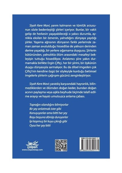 Siyah Kere Mavi - Ergin Çiftçi modelleri