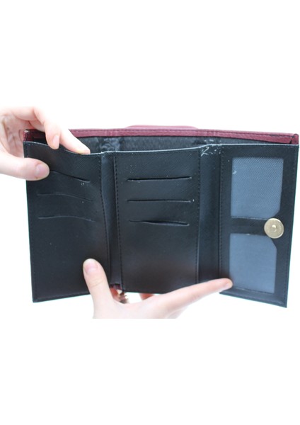 Bordo Bozuk Para Gözlü Bol Kartlıklı Büyük Kadın Cüzdanı 005 indirimleri