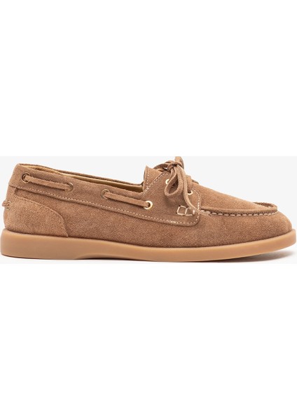 Rana Sigaro Süet Deri Kadın Loafer