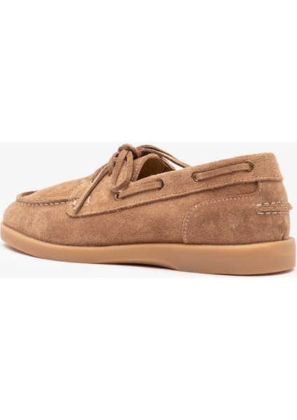 Rana Sigaro Süet Deri Kadın Loafer modelleri