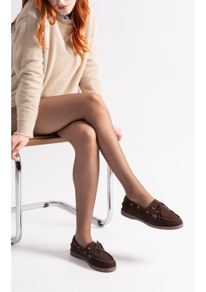 Rana Kahverengi Süet Deri Kadın Loafer fiyatları