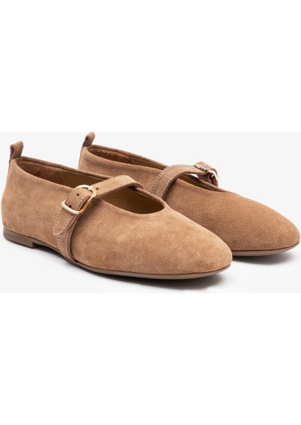 Vitus Sigaro Süet Deri Kadın Babet fırsatları