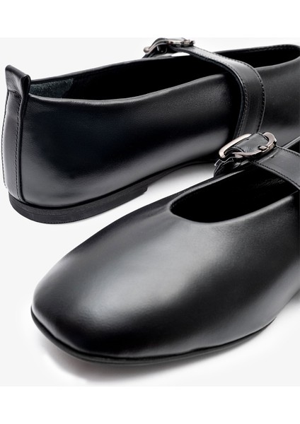 Vitus Siyah Deri Kadın Babet indirimleri