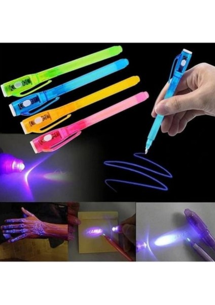 Işıklı Sihirli Görünmez Kalem Şeffaf fiyatları