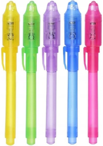 Işıklı Sihirli Görünmez Kalem Şeffaf