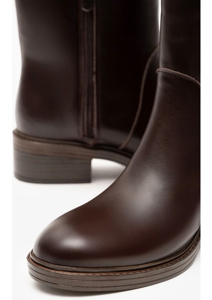 Tracy Kahverengi Deri Kadın Diz Üstü Çizme indirimleri