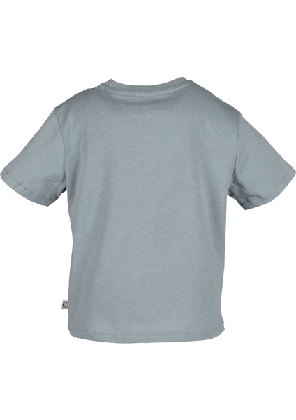 Organik Balık Baskılı Mavi Yazlık Erkek Çocuk Tshirt fırsatları