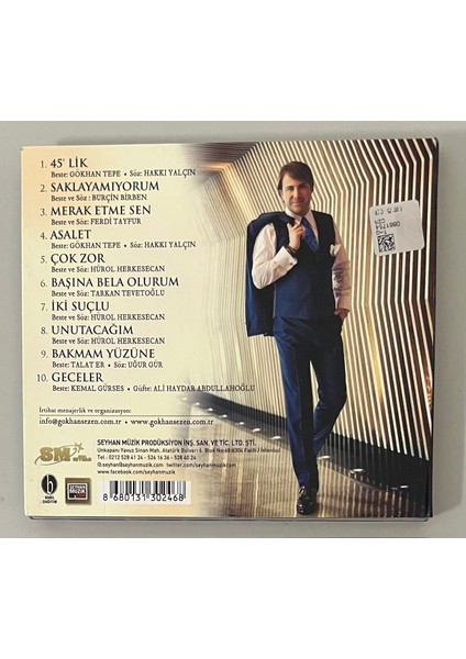 Gökhan Sezen Asalet CD (Orijnal Dönem Baskı Cd) fiyatları