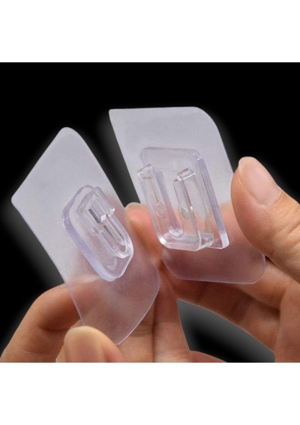 10 Çift Şeffaf Yapışkanlı Eşya Sabitleme Klipsi – Çift Taraflı Geçmeli Askı Aparatı | Dolap ve Duvar Için Pratik Sabitleyici Set fırsatları