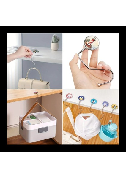 Masaya Takılabilen Metal Çanta Askısı – Katlanabilir Pratik Çanta Kancası | Restoran, Ofis ve Kafelerde Çanta Asma Aparatı indirimleri