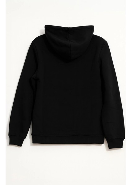 Kadın Fermuarlı Kapüşonlu Cepli Içi Polarlı Sweatshirt