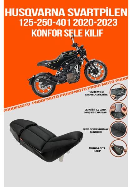 Husqvarna Svartpilen (2020 - 2023) Konfor Sele Kılıf