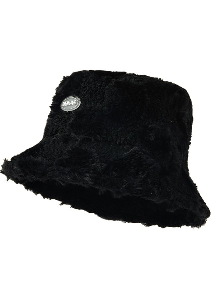 Sonbahar ve Kış Dama Tahtası Balıkçı Şapkası Kadın Kore Tarzı Kalın Sıcak Soğuk Geçirmez Moda Kuzu Derisi Kova Şapka (Yurt Dışından)