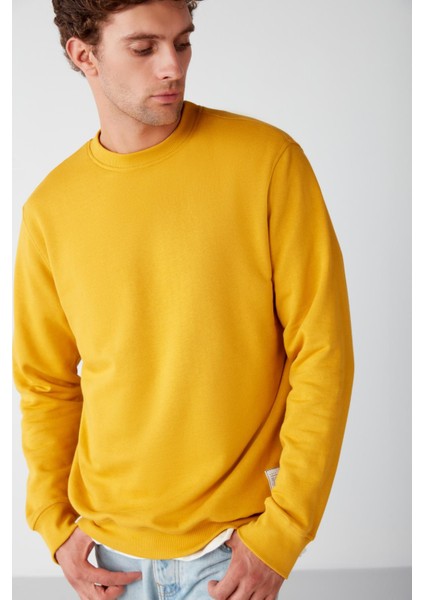 MARINO Erkek Hardal Sweatshirt fiyatları