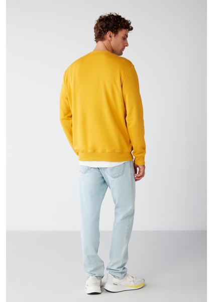 MARINO Erkek Hardal Sweatshirt indirimleri