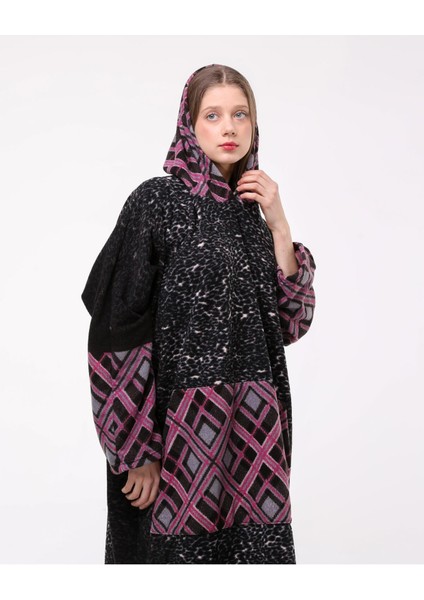 Giyilebilir Polar Battaniye Tek Kişilik Kapüşonlu Oversize Çift Cepli modelleri