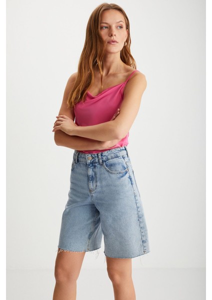 Helınna Kadın Ip Askılı Safran Degaje Yaka Pembe Bluz modelleri