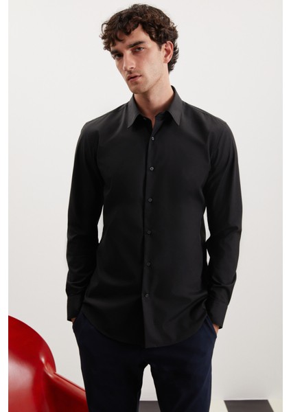 SVEN Erkek Siyah Gömlek fırsatları