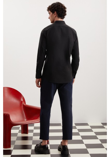SVEN Erkek Siyah Gömlek