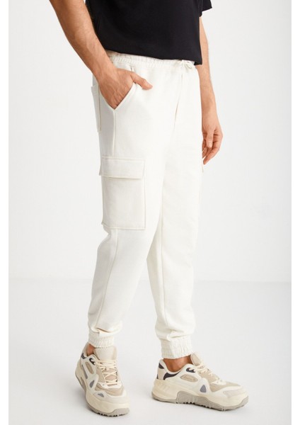 REGINALD Erkek Ekru Eşofman Altı