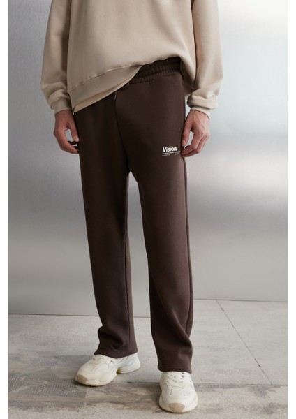 Freddy Erkek Regular Fit Yumuşacık Kumaşlı Baskılı 3 Cepli Acı Kahve Eşofman Altı fiyatları
