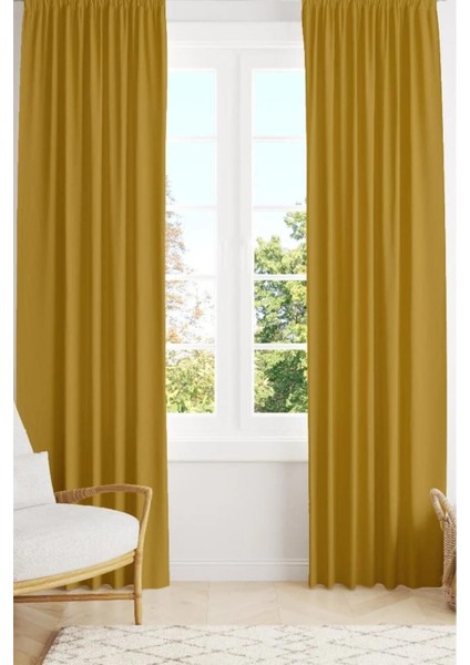 Mr.stock Blackout Işık Geçirmez Güneşlik Fon Perde Tek Kanat - 12189