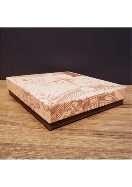 Kişiye Özel Retro Yaprak Defter Kalem Set Turkuaz Pusula Kutulu fırsatları