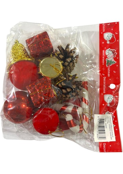 Yılbaşı Süsleri 15 Lı Set Yılbaşı Ağacı Süsü Paket 14X16 cm fırsatları
